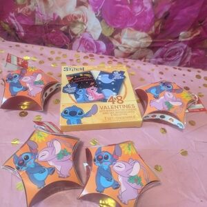 Disney Stitch Valentine's Party Favor Boxes - Orange and Blue